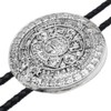 Bowties.jp prt0242 Mayan Calendar Silver Coin Loop Tie Necklace Polar