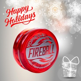 Yomega Fireball YoYo -HIGH Performance Responsive Transaxle Yoyo, Great for String Tricks for Advance Players to Perform Like Pros + Extra 2 yo yo Strings & 3 Month Warranty (Red)