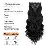 Clip En Extensiones De Cabello 8 Piezas De Cabeza Completa