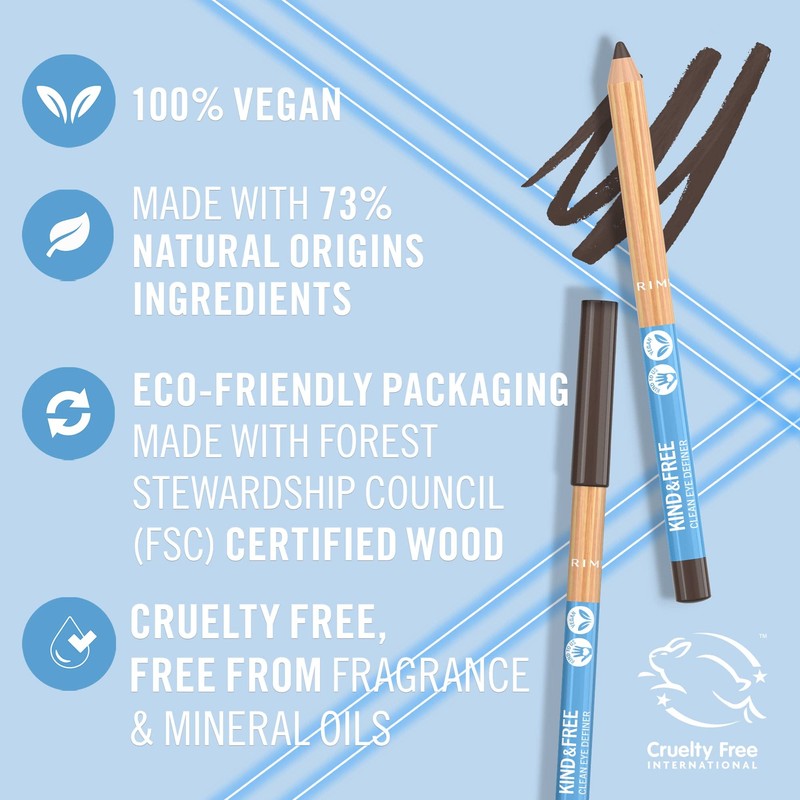 Rimmel Kind and Free Eyeliner, 002 Pecan