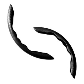 Car Interior Accessories Butterfly Steering Wheel Cover Car Carbon Fiber Anti-Skid Steering Wheel Cover (Black)