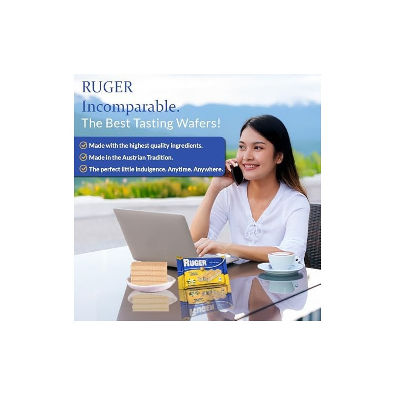 Ruger Wafers- Austrian Vanilla Wafers- 2.125 Ounce (Pack of 12)