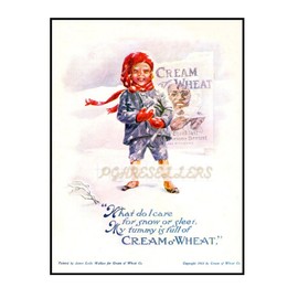 Cream of Wheat 1922 Cream of Wheat Antique Reproduction Advertisement Poster Print 8.5x11"New