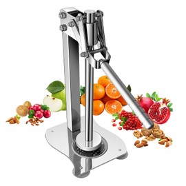 Garwei Heavy Duty Manual Stainless Steel Nut Cracker for All Nuts,Cracker Tool for Walnut,Pecan,Macadamia,Nut Chopper,Manual Juicer Machine for Lemon,Lime,Orange Juice-Professional Squeezer & Crusher