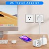 2 Pack EU to US Plug Adapter, Europe to US