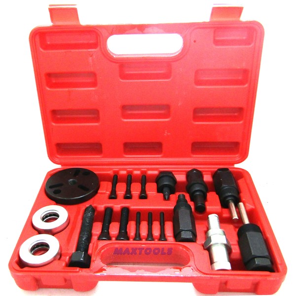 18PC A/C COMPRESSOR CLUTCH HUB PULLER PLATES TOOLS