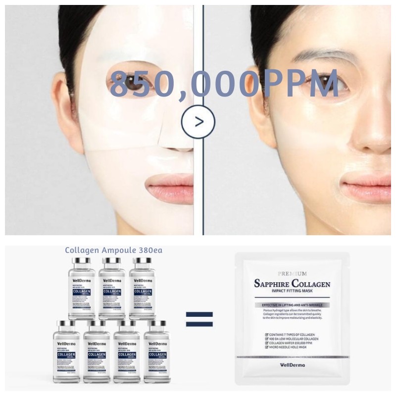 WELLDERMA Fitting Mask Pack 25g*4ea [Retinol Collagen/Cica Treatment Repair/PDRN Exosome