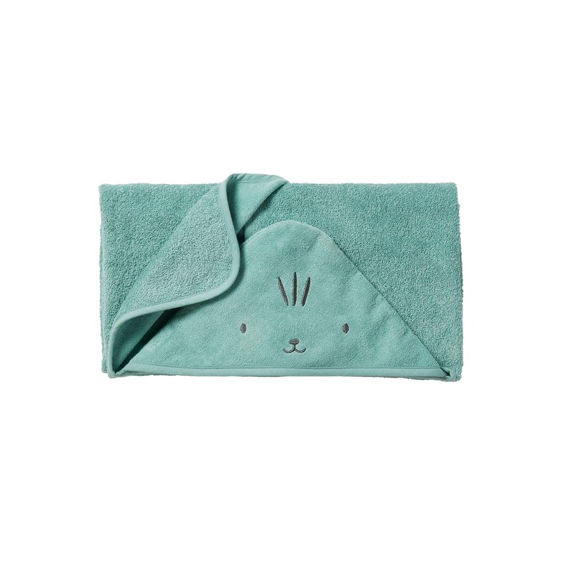 Vertbaudet Baby & Children's Hooded Bath Towel with Recycled Cotton