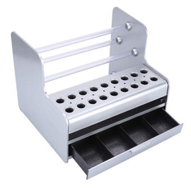 ASHATA Phone Repair Tool Holder Storage Box DIY Tools Box with Small Holes (for Screwdriver, Welding Oil, Knife) & Drawer (for Small Objects) for Mobile Phone Tablet and Others Repairing