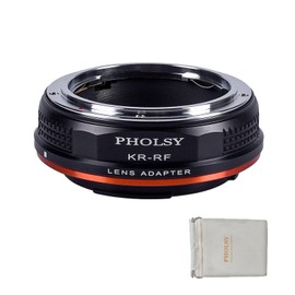PHOLSY Lens Adapter Manual Focus Compatible with Konica AR Mount Lens to Canon EOS RF Mount Camera Body, Konica to RF