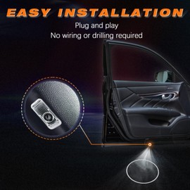 Flydida Pack of 2 Car Door Logo Projector Replacement for Mini Cooper R60 R61 R55 R56 R57 R58 R59 F57 F56 F55 F54 2007-2018 Door Light Logo Entry Lighting