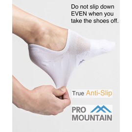 Pro Mountain No Show Socks For Women Cushion Cotton Footies Sports Liner Workout