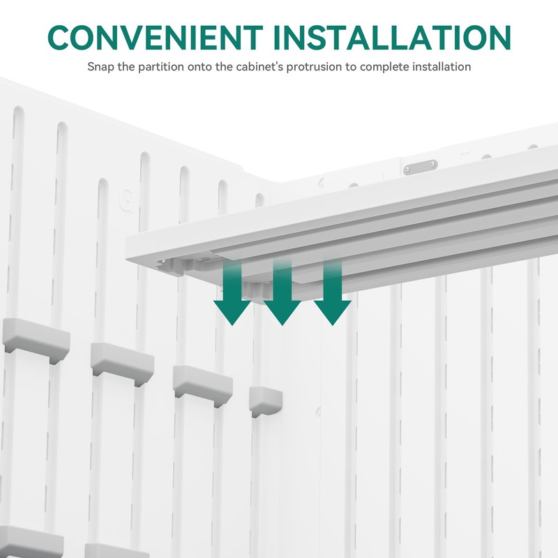 YITAHOME Resin Storage Shed Shelves for 35 Cuft Horizontal Storage
