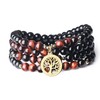 COAI Tree of Life Necklace 108 Mala Beads Prayer Wrap
