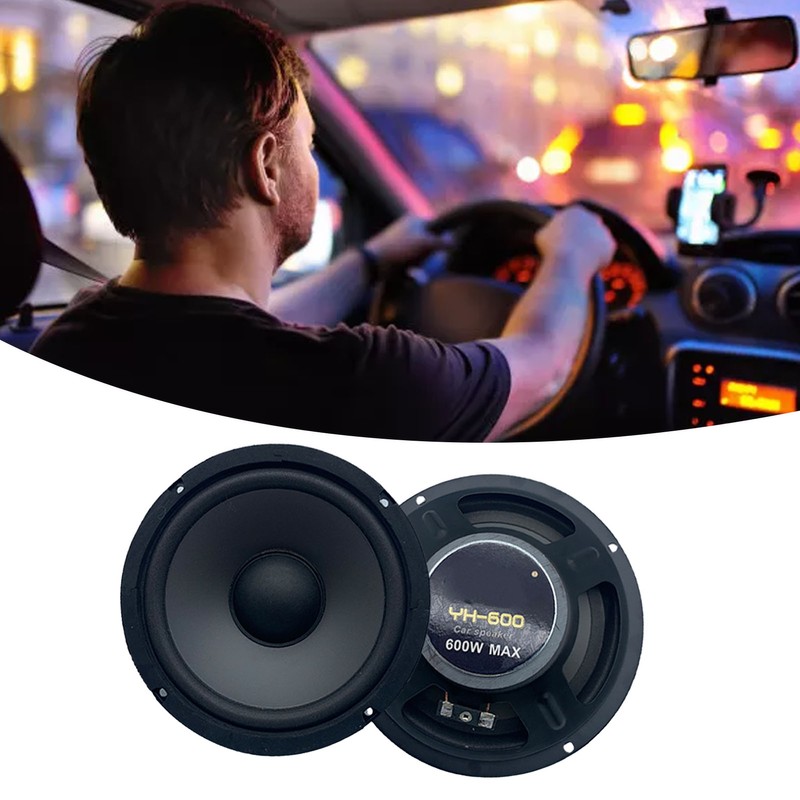 2PCS Coaxial Speakers 6.5in Universal Audio Stereo Music High Sensitivity