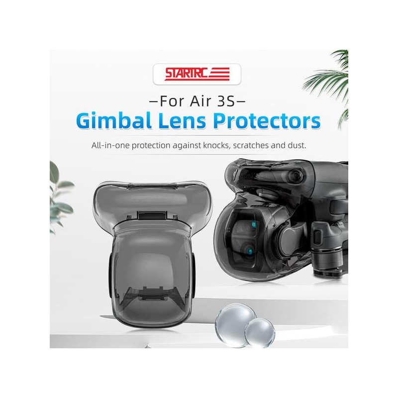 DJI Air 3S 카메라 렌즈 보호 캡용 STARTRC 짐벌 보호대