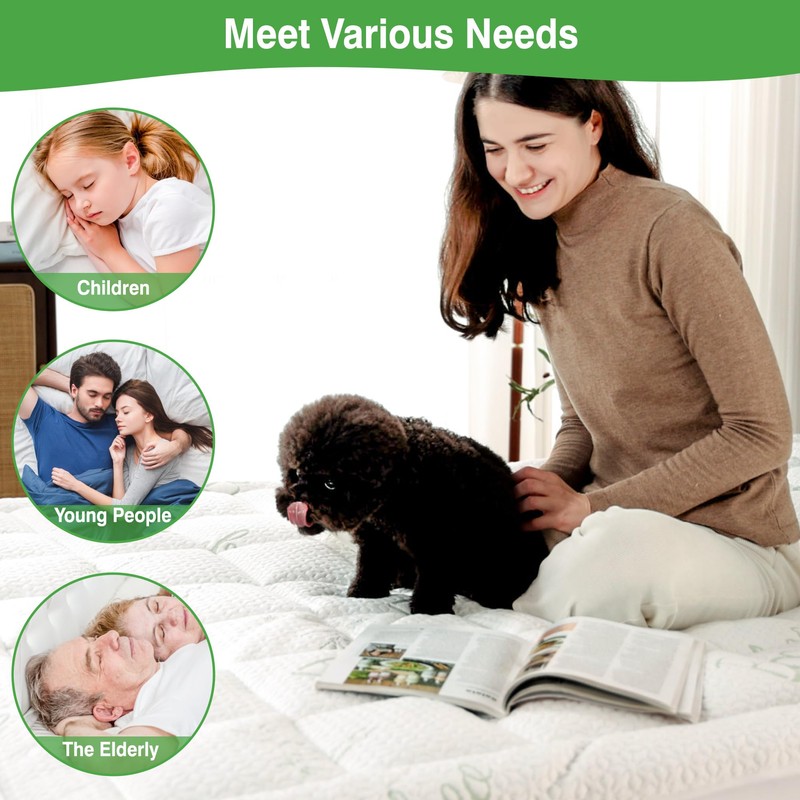 Queen Mattress Pad Cover, Viscose Made from Bamboo Pillow Top