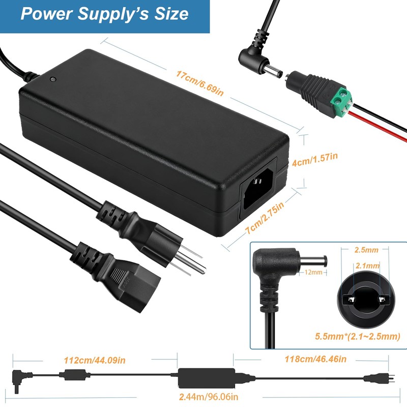 24V 8A Power Supply 192W AC 100-240V 50-60hz to DC