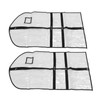 2pcs Garment Bags for Hanging Clothes Transparent Clothes PVC Dustproof