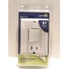 Leviton C22-05678-00W Combination Switch, 1 -Pole, 15 A 125 V