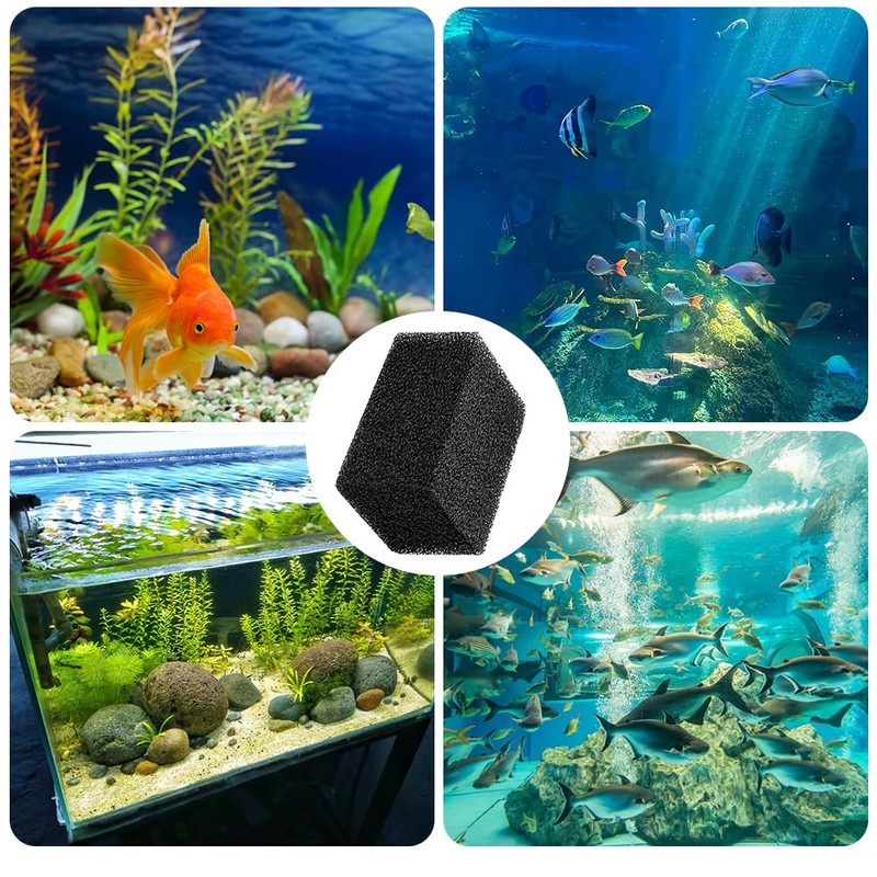 Editbar 6 Pieces Aquarium Filter Sponge - Biochemical Filter Sponges