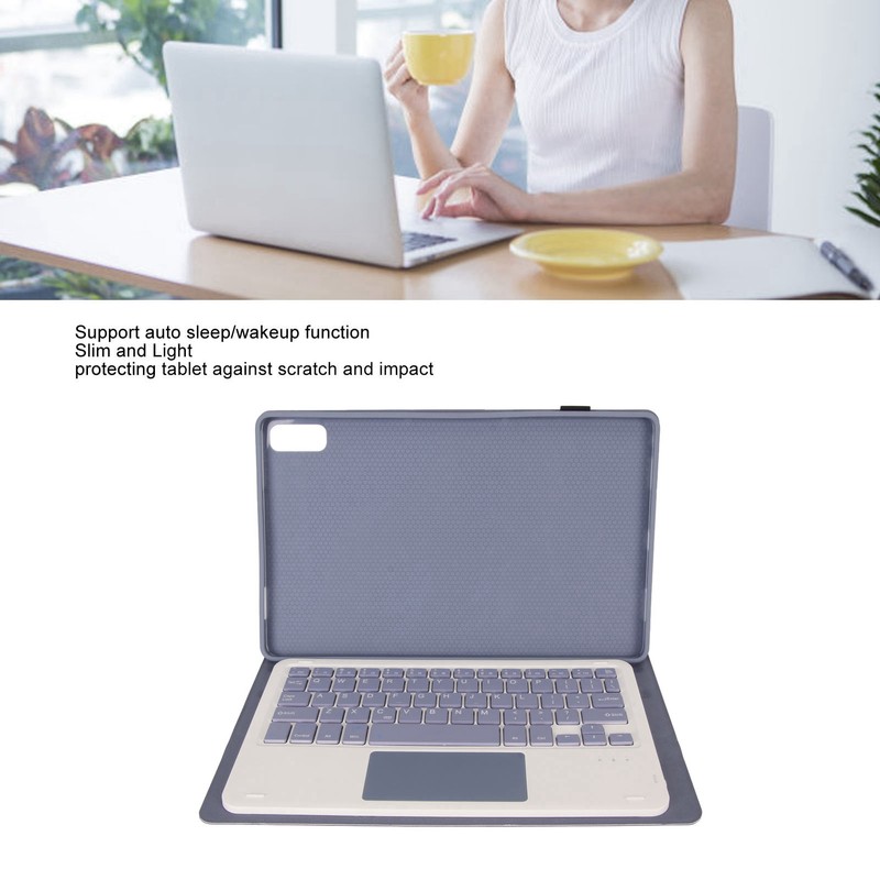 Tablet Keyboard BT Magnetic Case Pencil Holder Precise Cutout Wireless