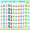 Duchong Easter Egg Fillers Bulk, 72 Packs Easter Egg Tokens,