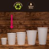 100 Paper Cups 200ml Eco Friendly Biodegradable Disposable Asport Warm