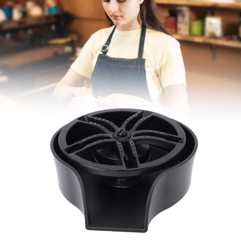 Glass Rinser Automatic Rotating Efficient Cleaning G1/2 Sink Cup Washer