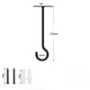 DUOLEIMI Ceiling Hooks, Set of 2, Hanging Hardware, Screw Hooks,