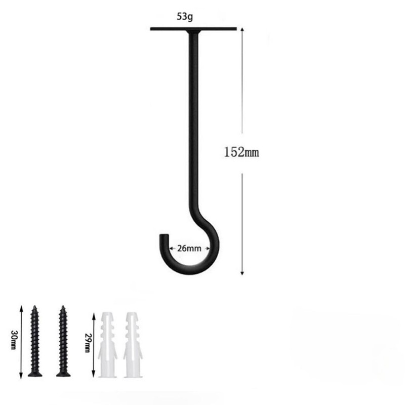 DUOLEIMI Ceiling Hooks, Set of 2, Hanging Hardware, Screw Hooks,
