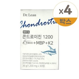 Dr.Lin Chondroitin 1200 Conrity MBP K2 1200mg x 30 tablets 4 / 닥터린 콘드로이친 1200 콘레이티 MBP K2 1200mg x 30정 4개
