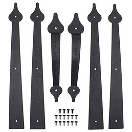 WINSOON - Herramientas decorativas de metal para puerta de garaje, con tornillos, estilo casa de transporte, bisagras ciegas, manijas, pu...