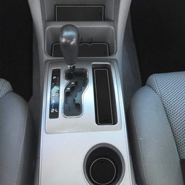 auovo - Tapetes de consola central para Toyota Tacoma Accesorios 2005-2015 - Alfombrilla de almacenamiento para portavasos de coche Tacoma 2015 2014 (gris)