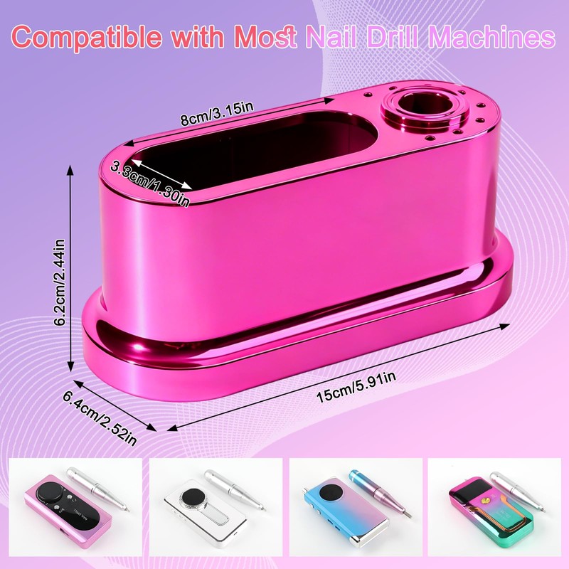 Nail Drill Machine Holder Efile Stand and Organizer Storage Box