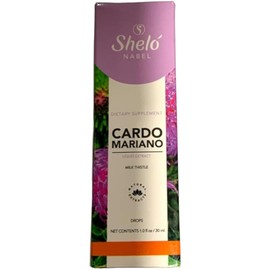 Sheló NABEL Milk Thistle, Cardo Mariano DIetarry Suppliment, Herbal Liquid Extract in Drops 1 fl oz