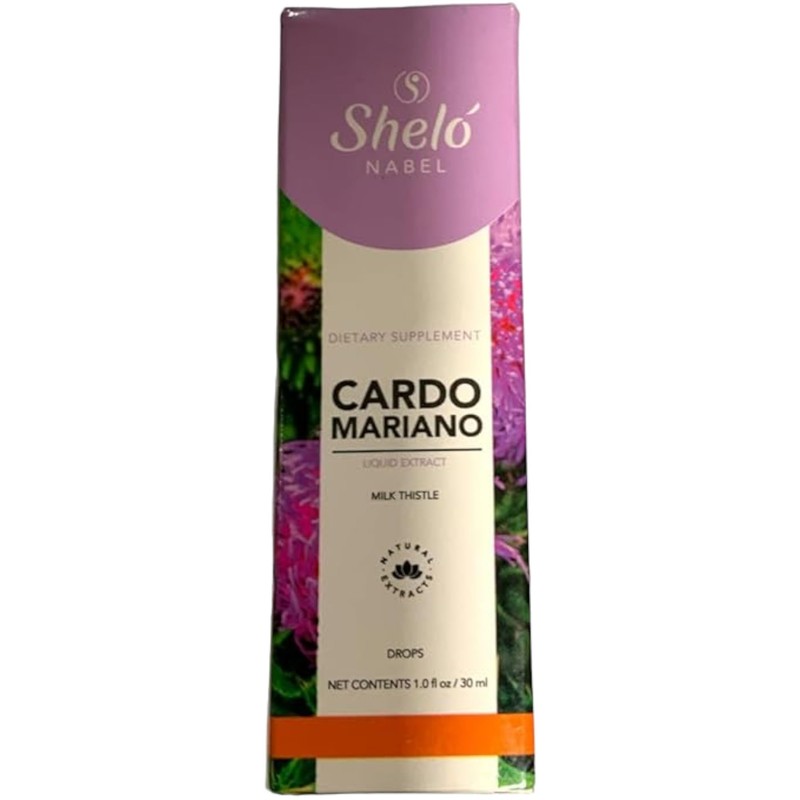 Sheló NABEL Milk Thistle, Cardo Mariano DIetarry Suppliment, Herbal Liquid