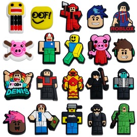 Ubephant Anime Badge Anime Shoe Pin 20 Pieces Cartoon Shoe Charms Anime Shoe Plug Pin Set Boys Pin Kids Shoe Decoration Gifts for Children, 1, 0