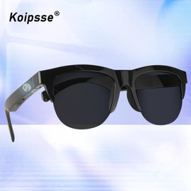 Koipsse Smart Glasses, Wireless Smart Music Glasses, Outdoor & Sports Audio Sunglasses, Rechargeable HiFi Sound Quality Sunglasses
