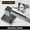 Stainless Steel Telescopic Towel Bar, Adjustable Bathroom Towel Rack for