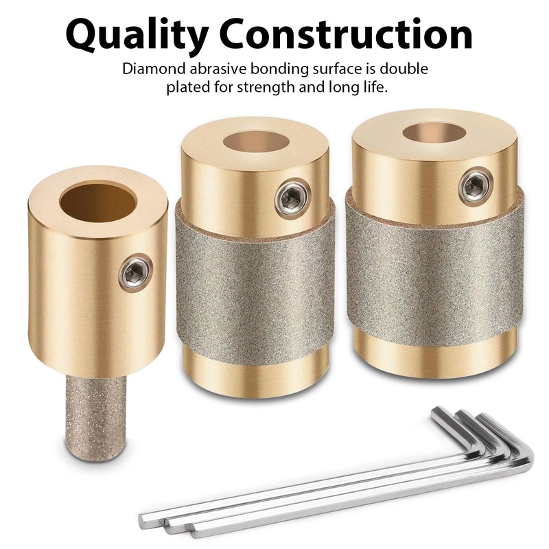 1 3/4 1/4 Inch Stained Glass Grinder Bits, Diamond Drill