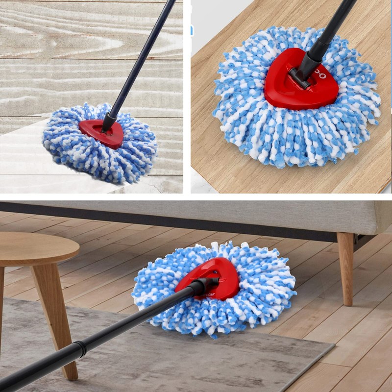 WANGCL 4 Pack Spin Mop Replacement Head for O-Cedar EasyWring