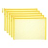 PATIKIL A4 Mesh Zipper Pouch Bags, 5 PCS Mesh Bags