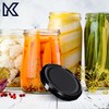 KADAX Set of 10 Screw Lids TO89 for Jars 89