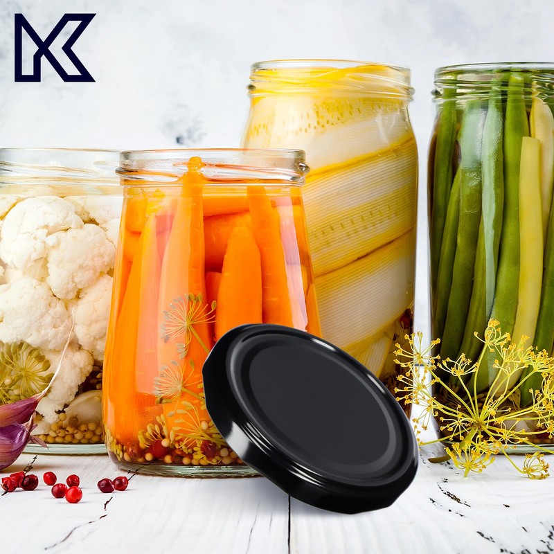 KADAX Set of 10 Screw Lids TO89 for Jars 89