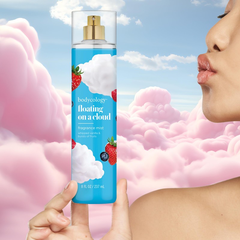 Bodycology Long-Lasting Fragrance Body Mist, Floating On A Cloud, 8