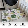 AMIDA Door Mat 60x90cm,Washable Doormat Indoor Non-slip Botanical Low Pile