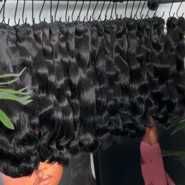 Wholesale Raw Vietnamese Cuticle Aligned Unprocessed Human Hair Double Drawn Raw Vietnamese Human Hair Bundles Vendorcolor: Body, Stretched Length: 16 Inches