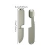 2 in 1 Camping Flatware Set - Portable and Detachable