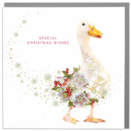 Lola Design - Wildlife Wonderful Christmas Cards - Blank Cards and Envelopes - Duck